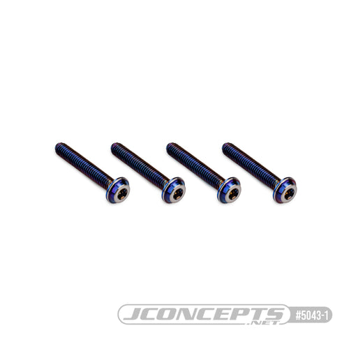 3x18mm Top Hat Titanium Screws - 4pc
