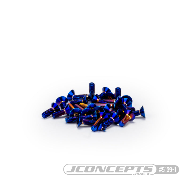 RC10B7 Titanium Screw Set, Lower - 32pc
