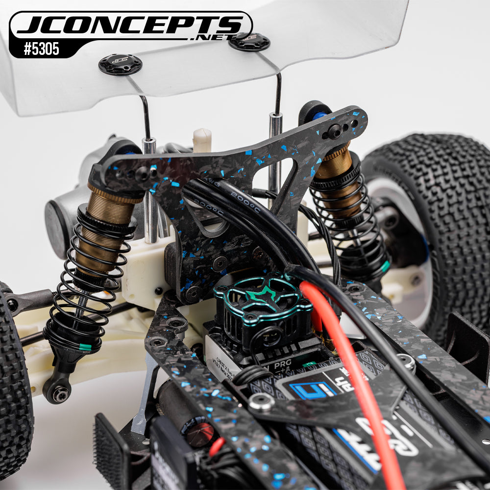 RC10 1989 Stealth, Forged Carbon Fiber Rear Shock Tower, Standard – Blue