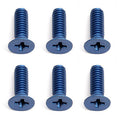FT Screws, Blue Aluminum 8-32 x 1/2 in FHPS - view 1