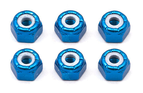 FT Locknuts, 8-32, blue aluminum - view 1