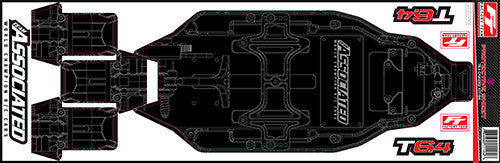 RC10T6.4 FT Chassis Protective Sheet, printed - view 1