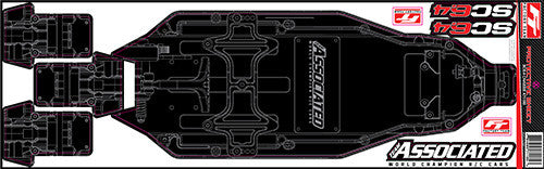 RC10SC6.4 FT Chassis Protective Sheet, printed - view 1