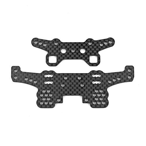 DC10 Shock Towers, front and rear, carbon fiber - view 1