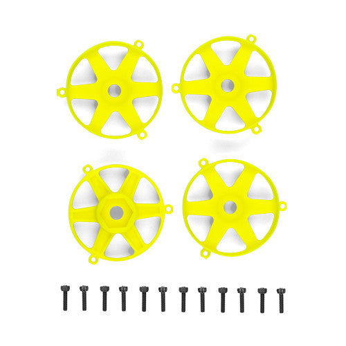 DC10 Ft Adjustable Wheel Face Plate, Fluorescent Yellow (Qty. 4) - view 1