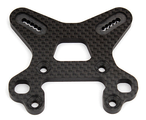 RC8B3 FT Front Shock Tower, carbon fiber - view 1