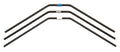 RC8B3 FT Rear Anti-roll Bars, 2.5-2.7 mm - view 1