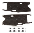 RC8T3.1 FT Arm Stiffeners, rear, carbon fiber - view 1