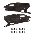 RC8T3.1 FT Arm Stiffeners, front lower, carbon fiber - view 1