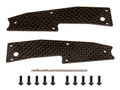 RC8T3.1 FT Arm Stiffeners, front upper, carbon fiber - view 1