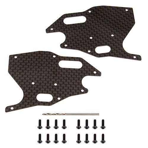 RC8B3.1 FT Arm Stiffeners, front, carbon fiber - view 1