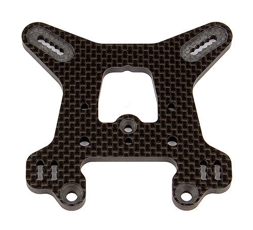 RC8B3.1 FT Rear Shock Tower, tall, carbon fiber - view 1