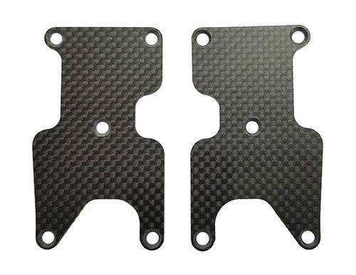 RC8B3.2 FT Rear Suspension Arm Inserts, carbon fiber 1.2mm - view 1