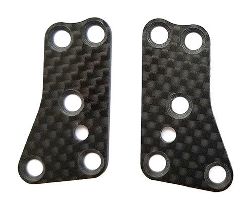 RC8B3.2 FT Front Upper Suspension Arm Inserts, carbon fiber, 1.2mm - view 1