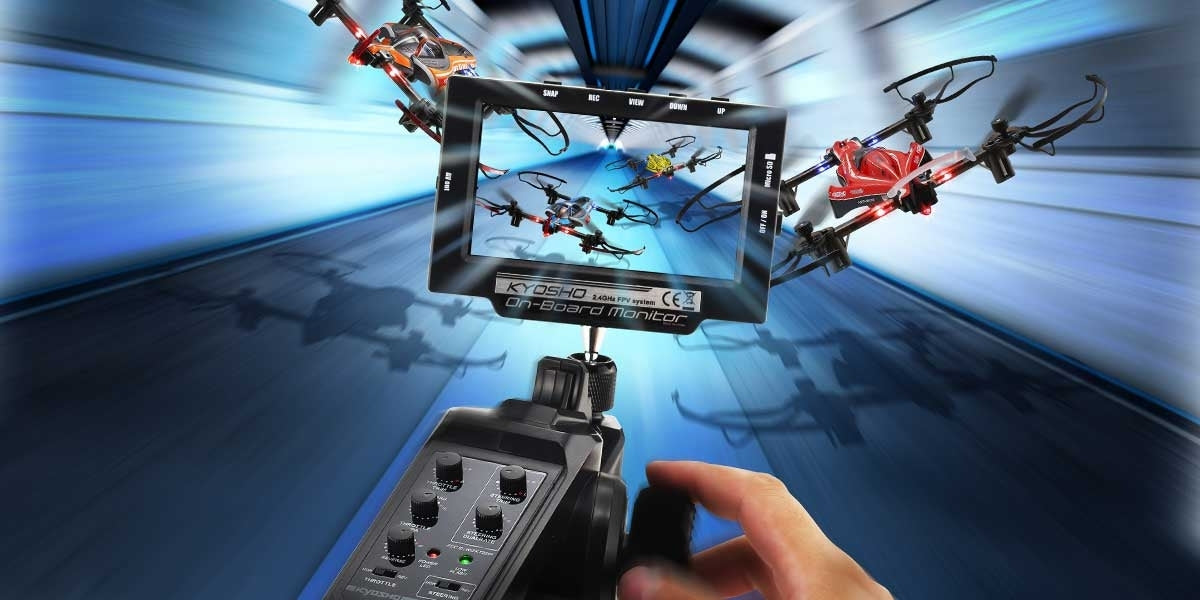 2.4GHz FPV System KYOSHO ONBOARD MONITOR with LiPo & USB Charger - view 3