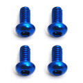FT Screws, Blue Aluminum M2x4 mm BHCS - view 1