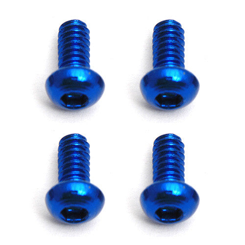 FT Screws, Blue Aluminum M2x4 mm BHCS - view 1