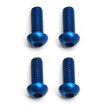 FT Screws, Blue Aluminum M2x6 mm BHCS - view 1
