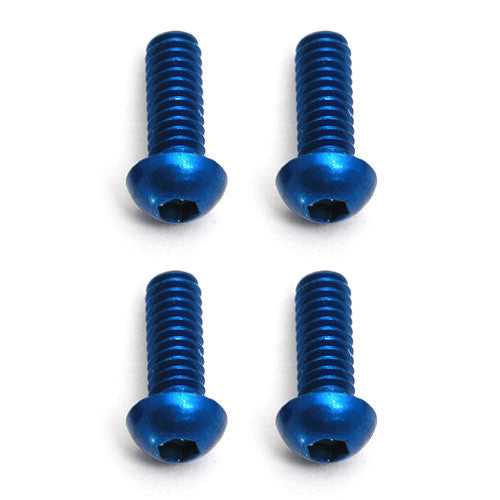 FT Screws, Blue Aluminum M2x6 mm BHCS - view 1