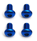 FT Screws, Blue Aluminum M2.5x4 mm BHCS - view 1