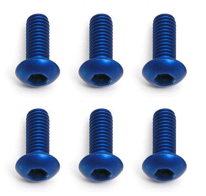FT Screws, Blue Aluminum M3x8 mm BHCS - view 1