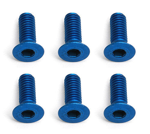 FT Screws, Blue Aluminum M3x8 mm FHCS - view 1