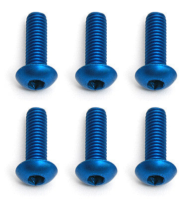 FT Screws, Blue Aluminum M3x10 mm BHCS - view 1