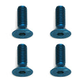 FT Screws, Blue Aluminum M4x12 mm FHCS - view 1