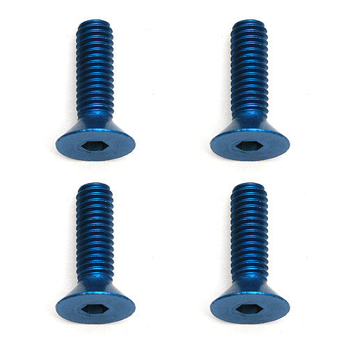 FT Screws, Blue Aluminum M4x14 mm FHCS - view 1