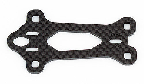 RC10F6 FT Adjustable Caster Top Plate, carbon fiber - view 1