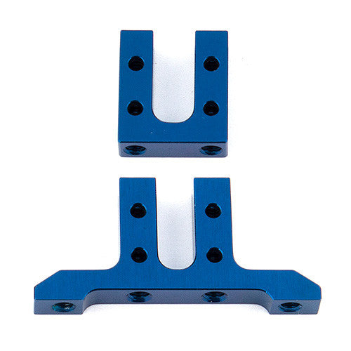 RC10F6 FT Forward Servo Mount, blue aluminum - view 1