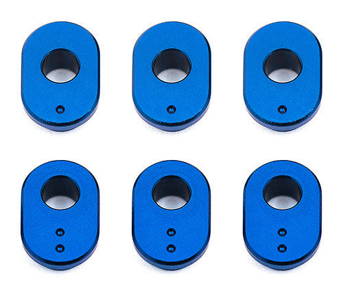 RC10F6 FT Caster Bushings, blue aluminum - view 1