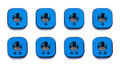 RC10F6 FT Camber Bushings, blue aluminum - view 1