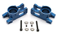 RC8 FT Machined Rear Hubs, blue aluminum - view 1