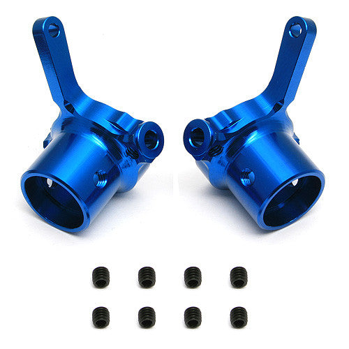 FT Vertical Steering Blocks, blue aluminum - view 1
