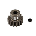 FT Aluminum Pinion Gear, 15T, MOD 1, 5mm shaft, aluminum - view 1