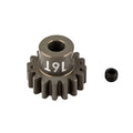 FT Aluminum Pinion Gear, 16T, MOD 1, 5mm shaft, aluminum - view 1