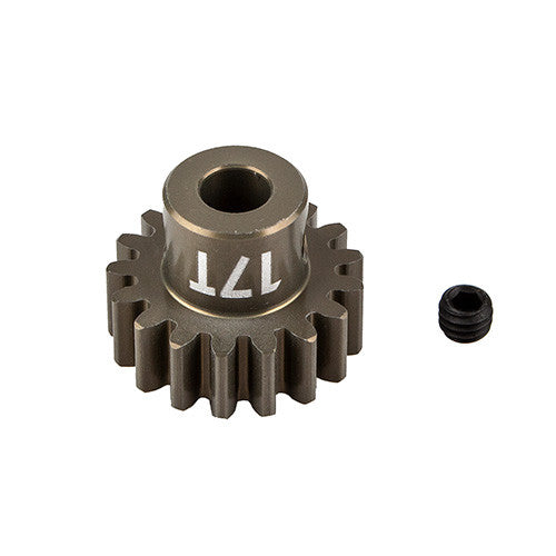 FT Aluminum Pinion Gear, 17T, MOD 1, 5mm shaft, aluminum - view 1