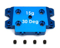 FT Aluminum Bulkhead, 30 deg, blue - view 1
