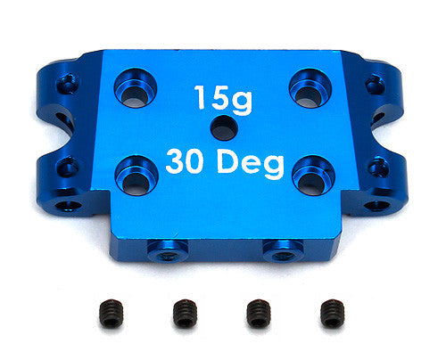FT Aluminum Bulkhead, 30 deg, blue - view 1