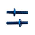 RC10B6.3 FT Battery Strap Shoulder Screws, blue aluminum - view 1