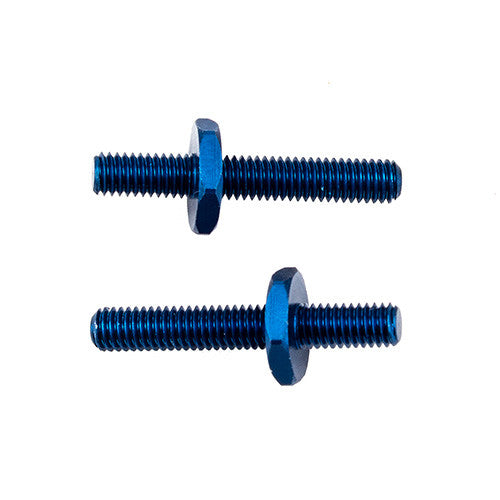 RC10B6.3 FT Battery Strap Shoulder Screws, blue aluminum - view 1