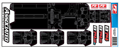 RC10B74.2 FT Chassis Protective Sheet, printed - view 1