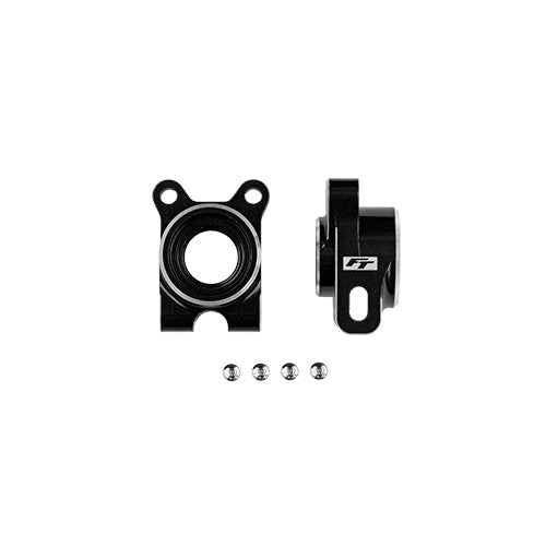RC10B7 FT Aluminum Rear Hubs, -4 Offset, Black - view 1