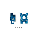 RC10B7 FT Aluminum Hrc Rear Hubs, -4 Offset, Blue - view 1