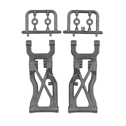 RC10B7 FT Carbon Rear Suspension Arms V2, 81mm - view 1