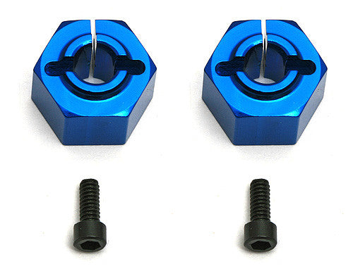 FT 12 mm Alum. Clamping Wheel Hexes, SC10 Rear - view 1