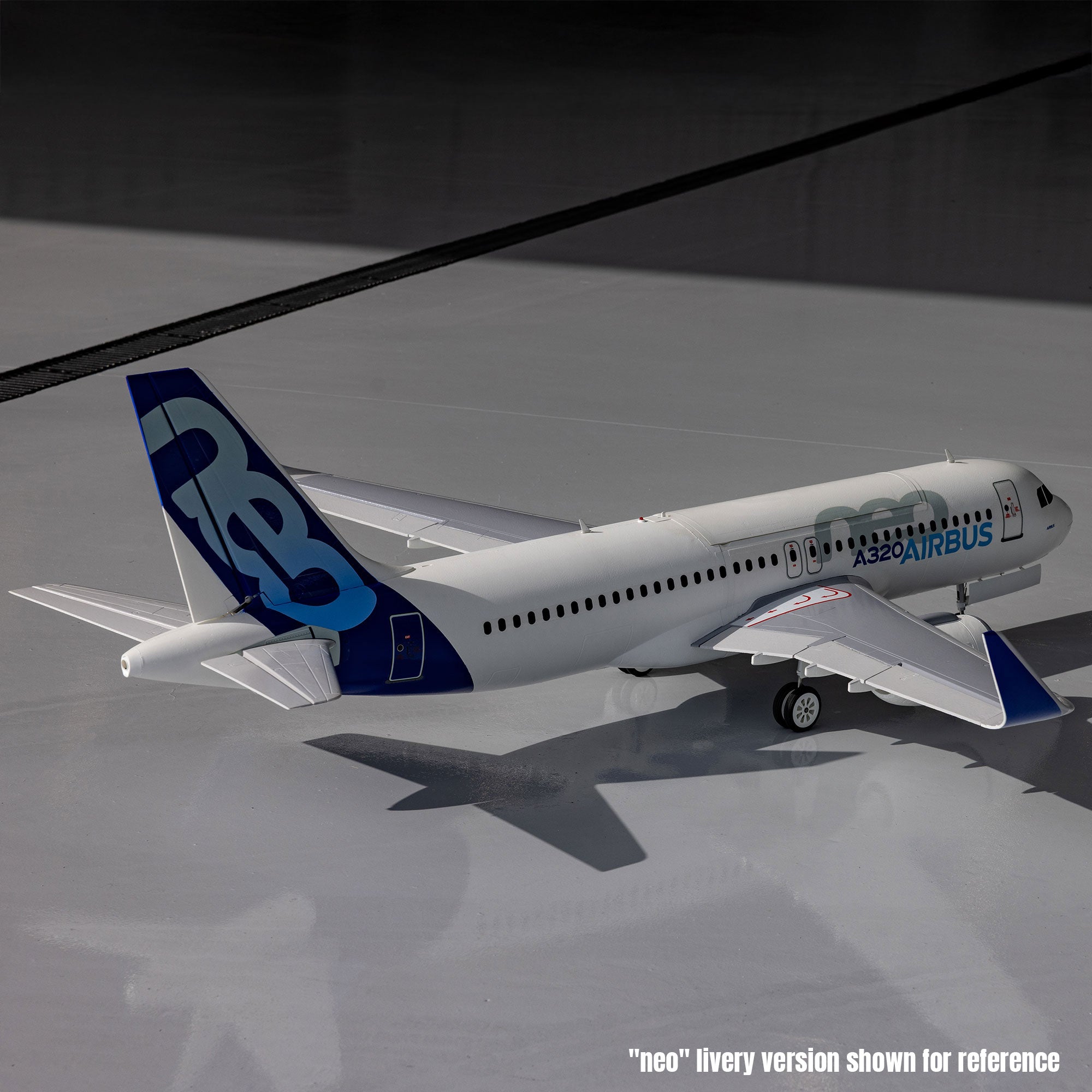 E-flite Airbus A320neo Twin 64mm EDF BNF Basic with AS3X+ and SAFE Select, Base White