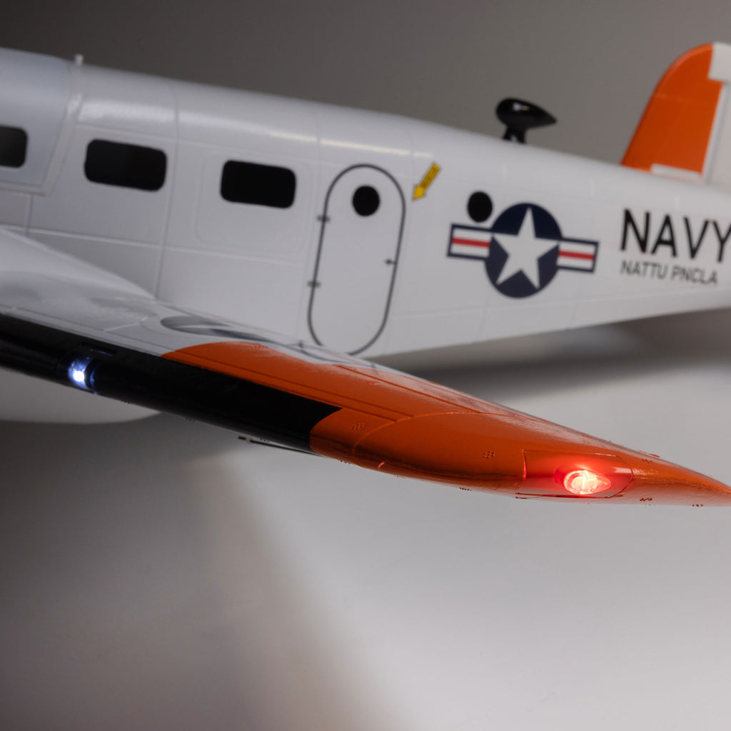 E-flite Beechcraft D18/RC-45J 1.5m BNF Basic with AS3X+ and SAFE Select