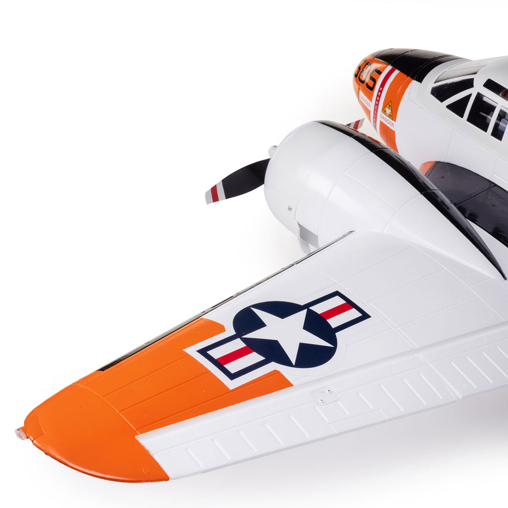 E-flite Beechcraft D18/RC-45J 1.5m BNF Basic with AS3X+ and SAFE Select